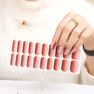 Non toxic Nail Strips Safe and Environmentally Friendly High Quality Custom Nail Wraps Gel Nail