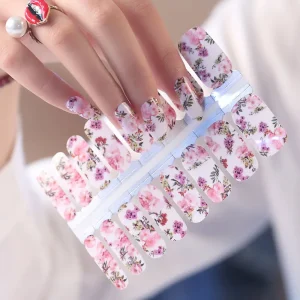 Non toxic Special Pattern Nail Stickers Nail Polish Custom Nail Wraps 3d Nail Art