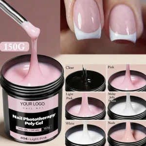 Nude Builder Gel UV LED Nail Extension Gel Soft Builder Nail Gel OEM Custom Logo Nude Color Nail Art Supplies