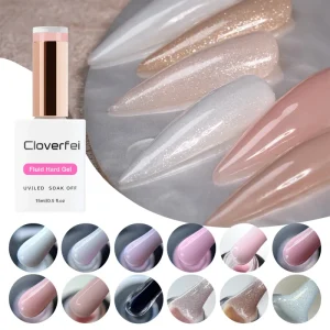 Nude Jelly Strengthener UV Gel Builder Liquid 15ml Bottle Natural Nail Polish Hard Gel For Nail Art