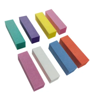 ODM Four Sides White Nail Buffer Block Colourful Nail Sanding Block Nail File for Salon Use