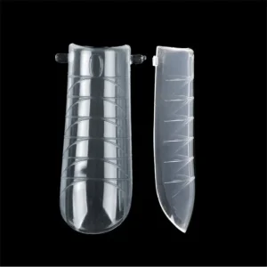OEM 120pcs Quick Building Mold Tips Nail UV Gel Dual Forms Extension Nail Tips C Shape Square Nail Extension Mold