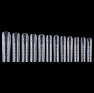 OEM 120pcs Quick Building Mold Tips UV Gel Square Dual Forms Extension False Nails for Nail Extension Mold Tips