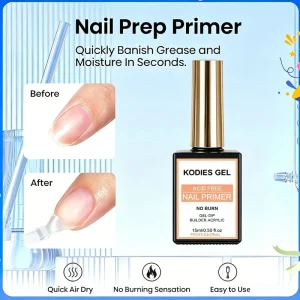 OEM Acid Free Eco Friendly Base Coat Nail Primer Nail Prep Acrylic Gel Nails Hema Free Bonding Formula Customization Private