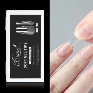 OEM Bulk 12 Sizes 500pcs Extensions High Quality GelX Full Cover Half Cover Soft Gel Nail Tips