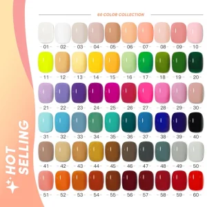 OEM Factory 60 Colors 15ml Vegan Non Toxic French UV LED Gel Polish Kit Private Label Designer Professional Use