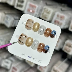 OEM Handmade Press on Nails Square False Nails Artificial Fingernails Art for Women