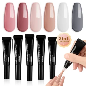 OEM Nail Gel Polish Private Label Soak Off Breathable 3 in 1 Gel Nail Polish One Step Gel