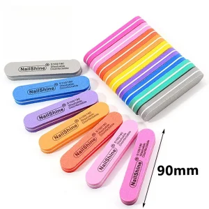 OEM ODM 8 Colors Mini Sponge Block Double Side Nail File Buffers for Nail Salon Beauty