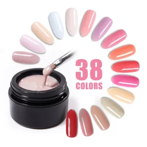 OEM/ODM Builder UV Extension Self-Leveling Hard Gel Solid Press on Nails Strong Acrylic Nail Tips Glue Gel for Nail Salon DIY