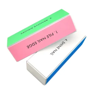 OEM ODM Emery 4 Side Remover Manicure Soft Grit Square Disposable Salon Sponge Nail Buffer Block Tools Polish Art File Sanding