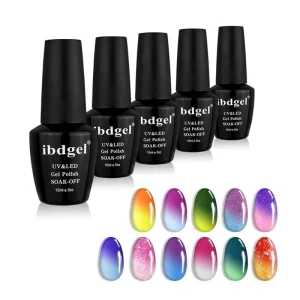 OEM ODM Nailart Soak off UV Gel Temperature Change Gel Polish