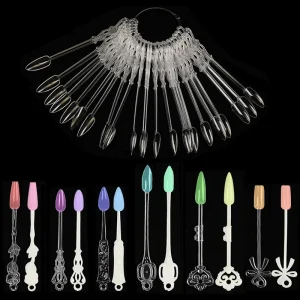 OEM ODM Professional White Full Cover Fake Nail Art Display Tool Nature Clear Artificial Nail Gel Polish Manicure Fingers Design