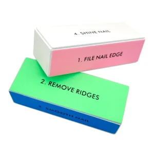 OEM ODM Sandpaper Strip Soft Square 4 Side Mini Manicure Rub Finger Salon Polish Sponge File Buffer Art Block Nail Tools Sanding