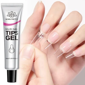 OEM Private Label 30g No Sticky Hand Soft Gel Nail Tips Glue UV Press on Nail Glue Gel for False Nails Extension