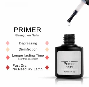 OEM Private Label Professional Nail Primer TPO FREE HEMA FREE Nail Tip Bonder Odorless Primer for Acrylic Nail