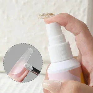 OEM Private Label Sprayer Liquid Remover Solid Gel Glue UV Nail Gel Press on Nail Acetone free Remover Nails
