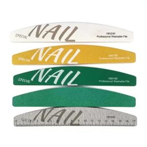 OEM Professional Custom logo High Quality Straight Sourcing Buffer Sponge Beauty Tool 100 180 180 240 Nail File