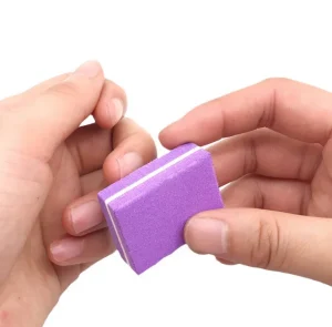 OEM Random Colors Mini Nail Buffer Small square Nail Sponge Files Disposable Customized logo Private Label Nail Buffer Block