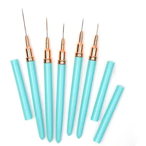 OEM Supplier Luxury Nylon Portable Capped Lightweight Smooth Fine Tip Liner Detail Nail Brush for Nail Design Art