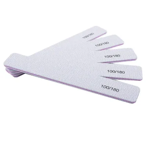 OEM logo Professional Nail Filing Equipment Disposable zebra Nail File and Buffers 100 180 for Manicure Pedicure Beauty Salon