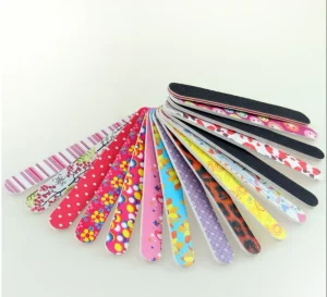 Okayaya Beauty Care Materials Emery Board Side Type and Sponge Material Grit Nail File Nail Buffer Nail Art Design