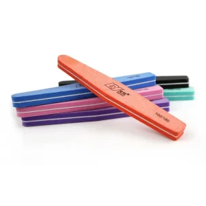 Orange Colorful 100 180 Sponge Nail File and Buffers for Personal Nail Care