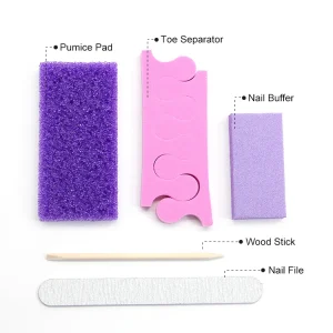 Pedicure Kit 5 in 1 Pedicure Set Foot Disposable Nail Salon Professional Pedicure Kit