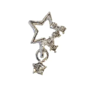 Pendant Nail Art Accessories Five pointed Star Heart Tassel Alloy Super Shiny Diamond inlaid Mini Nail Decoration