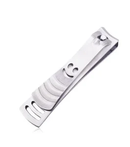 Personal Beauty Stainless Steel Nail Clippers Straight Edge with Curved Blade Finger Toe Cutter Laser Logo for Personal Care