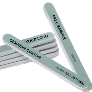 Personalized EVA Sponge Nail Buffer Files Reusable Double Sided Nail Polisher Styling Tools for Home Salon Use