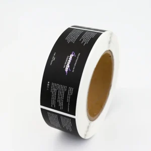 Personalized Luxury Waterproof Roll Label Silver Stamping Sticker For Facial Cleanser Cosmetic Bottle Packaging Branding