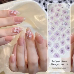 Petal Nail Stickers Flower Nail Art Decals DIY Nail Decoration