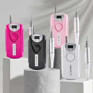 Pink File Manicure Rechargeable Nail Polisher 35000 Rpm Professional Electric Nail Drill Machine Salon Equipment