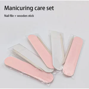 Pink and White Nail Files High Quality Buffer File Washable 180 240 Reusable Nail Polish Wooden Stick File