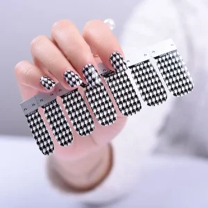 Plastic 3D Nail Stickers 2 Sheets of Nail Decals Designs for Women Girls Nail Decoration Wrap
