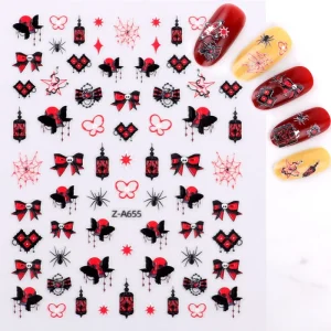 Plastic Crystal Fluorescence Nail Art Rhinestones 3D Manicure Decoration with Mixed Color Glitter