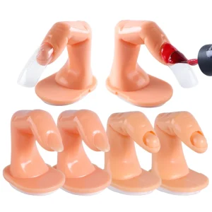 Plastic Gel Solid False Finger Practice Model Hand Manicure Nail Art Design Training NAT009