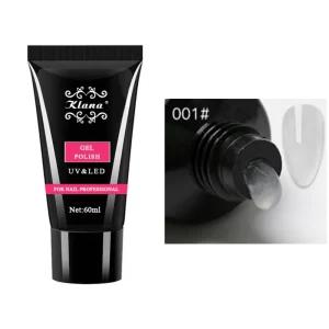Poly Nail Extension Gel Kit Clear Pink Nude Jelly Gel Quick Building Nail Manicure Kit Nail Art for Beauty Salon