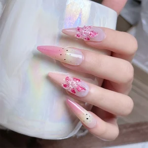 Popular Cartoon Resin 3D Flowers Nail Art Decoration