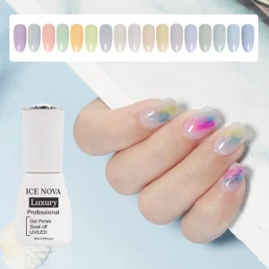 Popular Colors Uv Gel Polish Nails Salon Professional Products Milky Gel