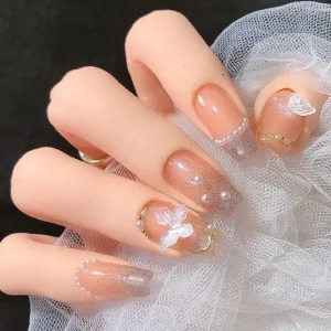 Popular Nail Tools 3D Butterfly Nail Art With 3D Painted Cartoon Iridescent DIY Colorful Mixed Nail Art