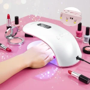 Portable 36W Rechargeable Cordless UV LED Nail Lamp with Dual Light Source for Home Use Fast Curing Gel Drying