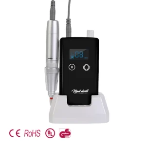 Portable Desktop Cordless Nail Drill Machine 35000 RPM with Charging Base for Manicure & Pedicure Polishing