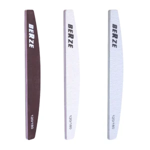 Portable Double Sided Sponge Manicure Nail Buffers Curved Polish Custom Logo Nail Files