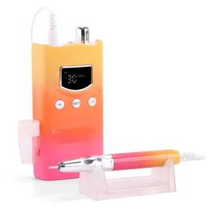 Portable E File Variety Colors Rechargeable Nail Drill Machine High Torque 35000RPM Professional with Nail Drill Bits