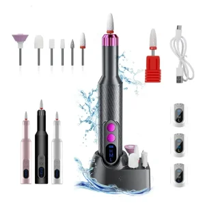 Portable Electric Nail Drills File Machine Professional Complete Nail Kit