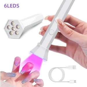 Portable LED Nail Lamp Mini Handheld Rechargeable UV Nail Light Cordless USB Nail Dryer Manufacturer