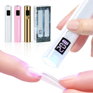 Portable Mini UV LED Nail Lamp Handheld Nail Flashlight Curing Lamp USB Rechargeable Gel Nail Dryer For Manicure