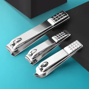 Portable Nail Clippers Large Stock Stainless Steel Grid Manicure Tools Toenail Priers Colorful Design for Fingers Toes